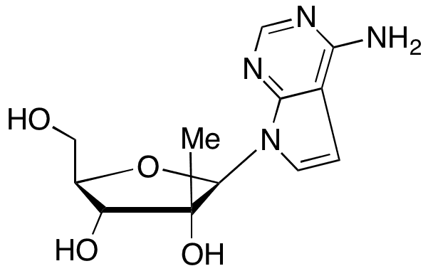 7-Deaza-2â€™-C-methyladenosine - Chemical structure and product image