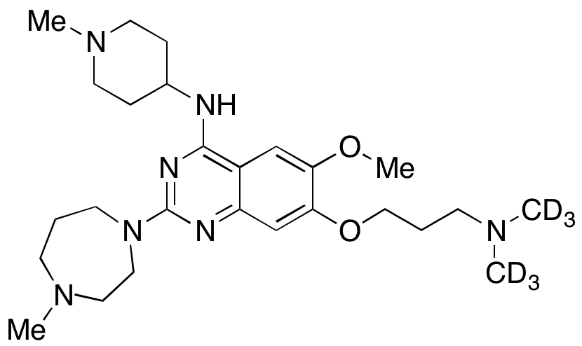 N-Debenzyl-N-methyl-O-demethyl-O-(3-dimethylaminopropyl)-BIX 01294-d6 - Chemical structure and product image