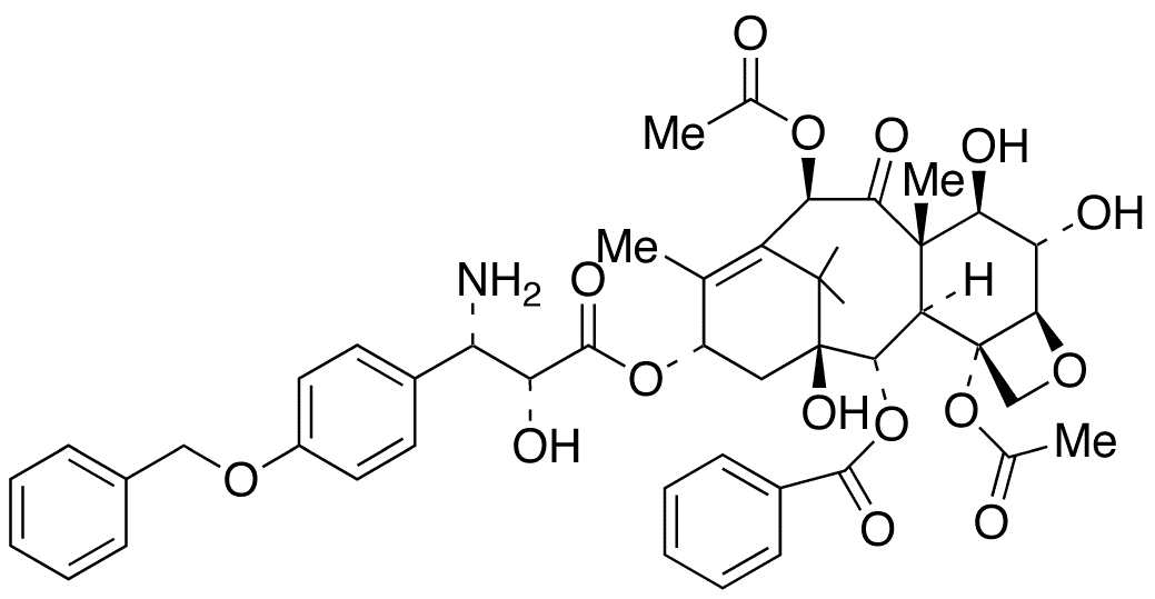N-Debenzoyl-3â€™-p-O-benzyl-6Î±-hydroxy Paclitaxel - Chemical structure and product image