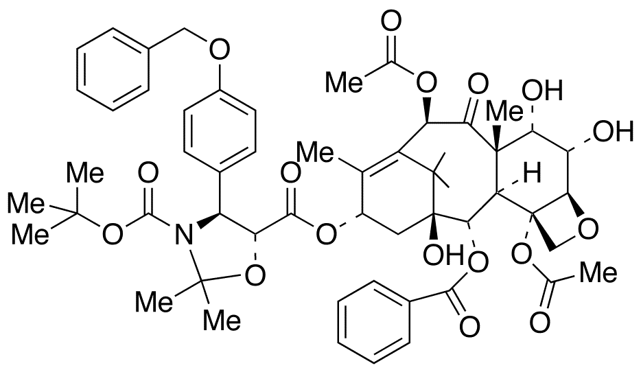 7-epi N-Desbenzoyl-N-tert-butoxycarbonyl-N,O-isopropylidene-3â€™-p-O-benzyl-6 alpha-hydroxy Paclitaxel - Chemical structure and product image