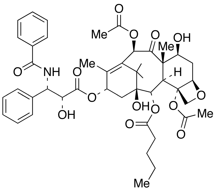2-Debenzoyl Paclitaxel 2-Pentanoate - Chemical structure and product image