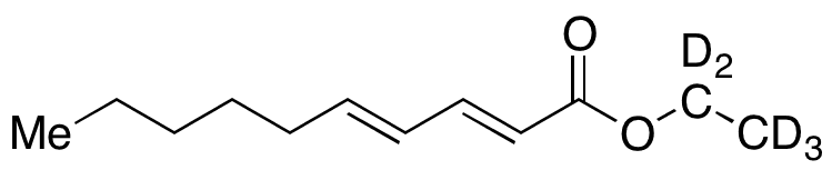 (2E,4E)-2,4-Decadienoic Acid Ethyl Ester-d5 - Chemical structure and product image