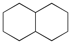 Decahydronaphthalene (Mixture of Cis + Trans) - Chemical structure and product image