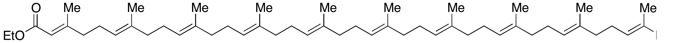 (all-E)-3,7,11,15,19,23,27,31,35,39-Decamethyl-2,6,10,14,18,22,26,30,34,38-tetracontadecaenoic Acid Ethyl Ester - Chemical structure and product image