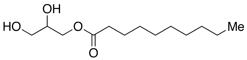 1-Decanoyl-rac-glycerol - Chemical structure and product image