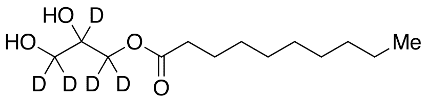 1-Decanoyl-rac-glycerol-d5 - Chemical structure and product image