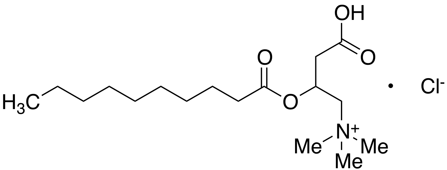 (Â±)-Decanoylcarnitine Chloride - Chemical structure and product image