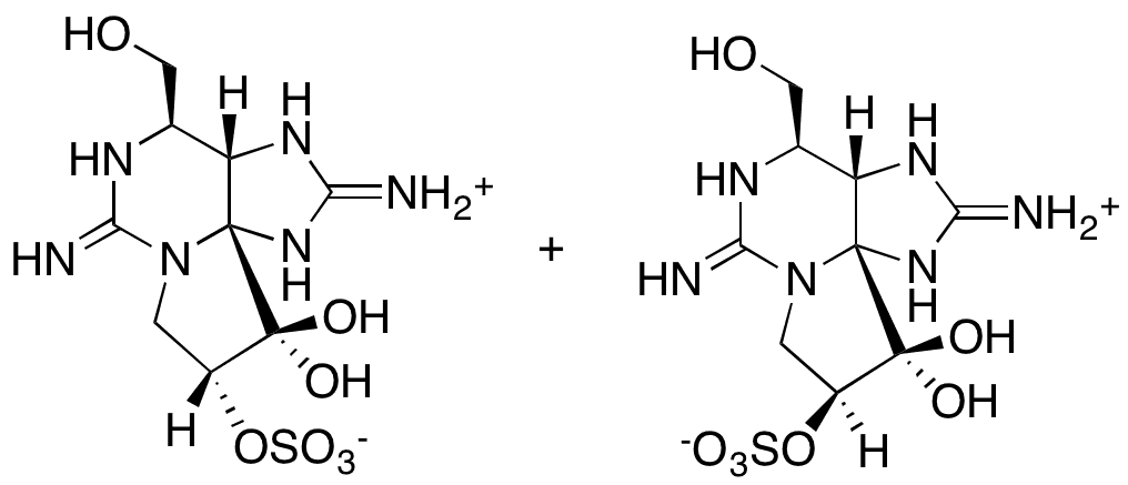 Decarbamoylgonyautoxins-2 and -3 (Certified Calibration Solution) Concentration: 100.1 Î¼mol/L of dcGTX2, 29.4 Î¼mol/L of dcGTX3 and 129.5 Î¼mol/L of dcGTX2&3 in 0.5 mM HCl - Chemical structure and product image