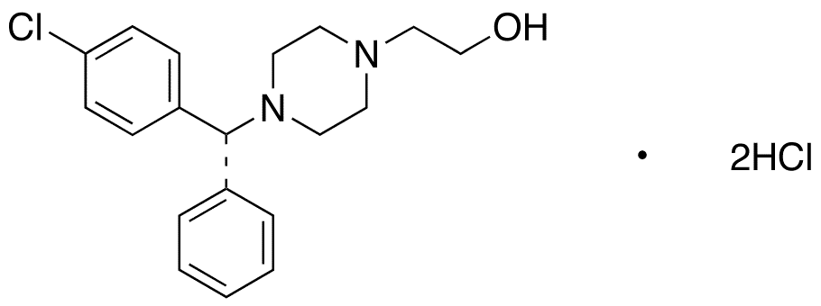 (R)-De(carboxymethyl) Cetirizine Ethanol Dihydrochloride - Chemical structure and product image