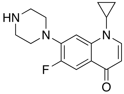 Decarboxy Ciprofloxacin - Chemical structure and product image