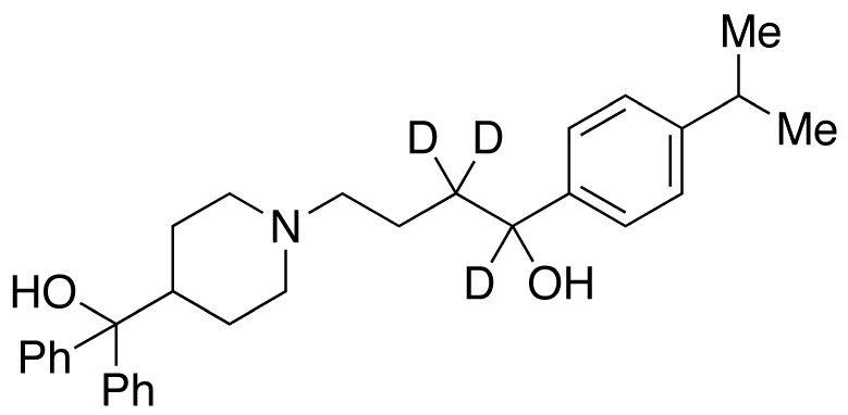 Decarboxy Fexofenadine-d3 - Chemical structure and product image