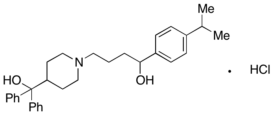 Descarboxy Fexofenadine Hydrochloride - Chemical structure and product image