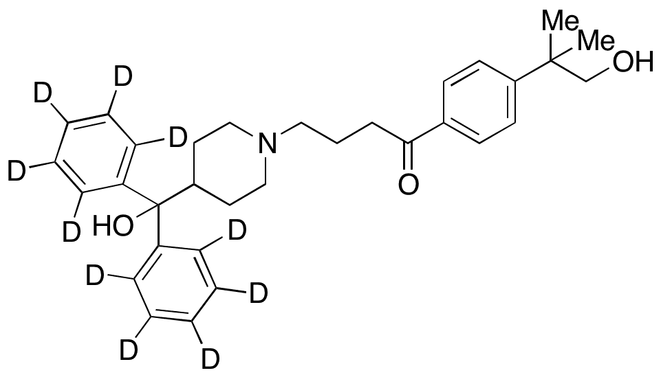 (Decarboxy)-1-Oxo Fexofenadine-d10 Methanol - Chemical structure and product image