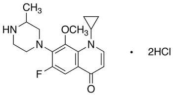 Decarboxy Gatifloxacin Dihydrochloride - Chemical structure and product image