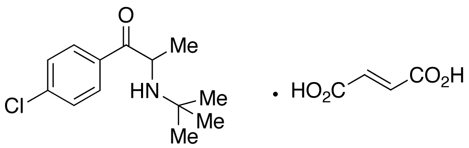 3-Dechloro-4-chloro Bupropion Fumarate - Chemical structure and product image