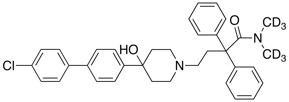 D2263824-Dechloro-4-(4-chlorophenyl) Loperamide-d6 - Chemical structure and product image