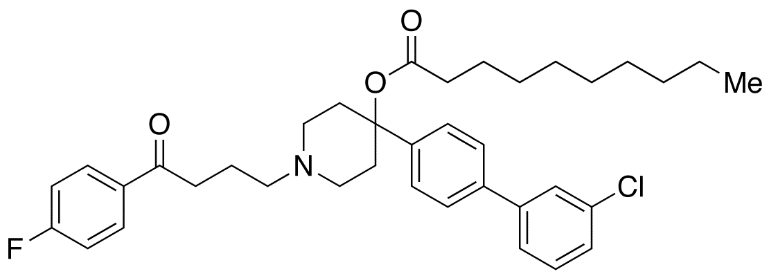 4-Dechloro-4-(3-chlorophenyl) Haloperidol Decanoate - Chemical structure and product image