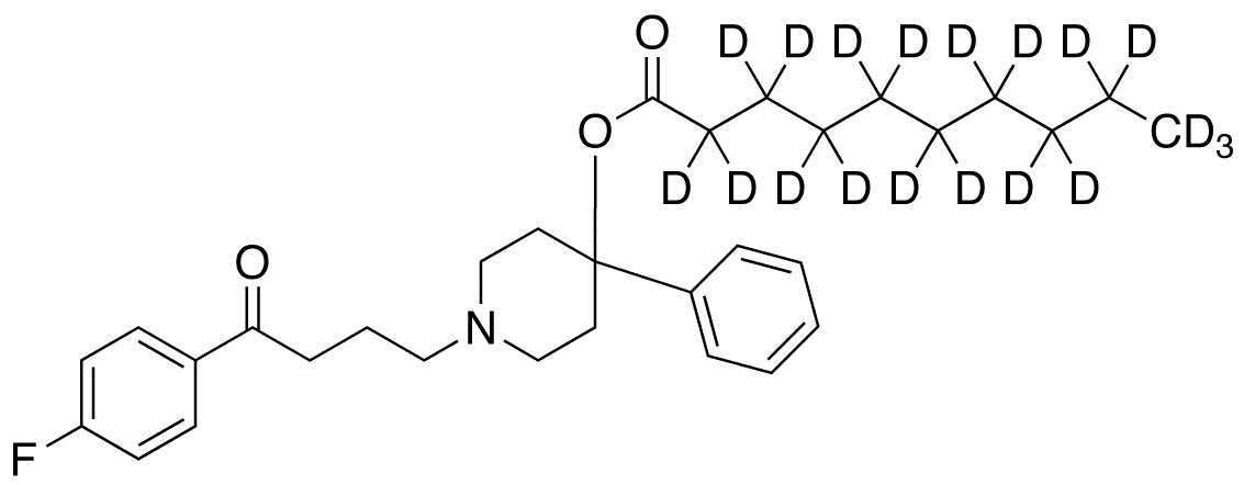 Dechloro Haloperidol Decanoate-d19 - Chemical structure and product image