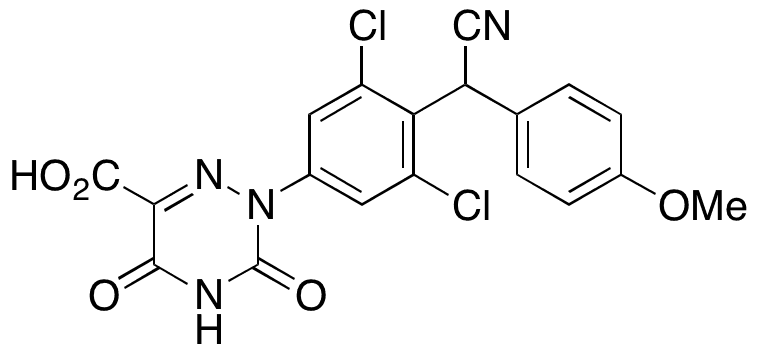 4-Dechloro-4-hydroxy Methyl Ester Diclazuril 6-Carboxylic Acid - Chemical structure and product image