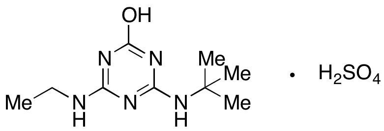2-Dechloro-2-Hydroxy Terbuthylazine Sulfate - Chemical structure and product image