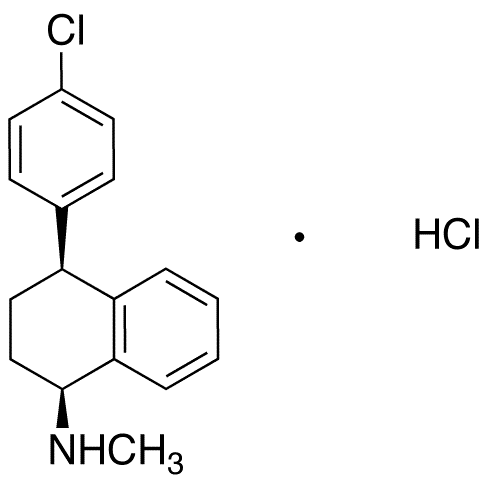 rac-cis-3-Dechloro Sertraline Hydrochloride - Chemical structure and product image