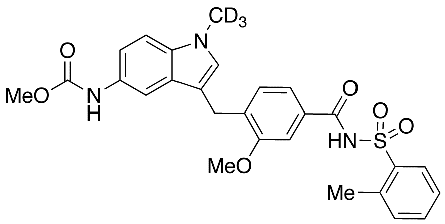 Decyclopentyl Zafirlukast-d3 Methyl Ester - Chemical structure and product image
