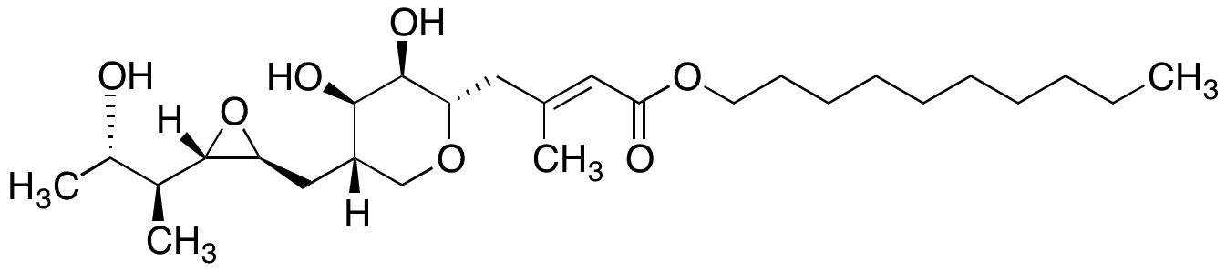 Decyl [2E,8[2S,3S(1S,2S)]]-5,9-Anhydro-2,3,4,8-tetradeoxy-8-[[3-(2-hydroxy-1-methylpropyl)oxiranyl]methyl]-3-methyl-L-talo-Non-2-enonic Acid Ester - Chemical structure and product image