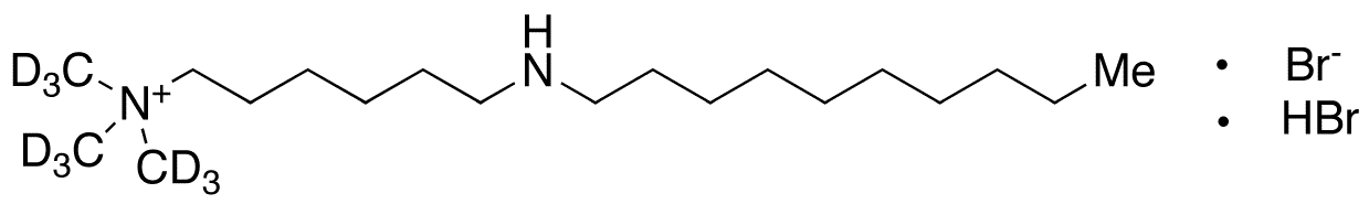 6-(Decylamino)-N,N,N-trimethyl-1-hexanaminium-d9 Bromide Hydrobromide - Chemical structure and product image
