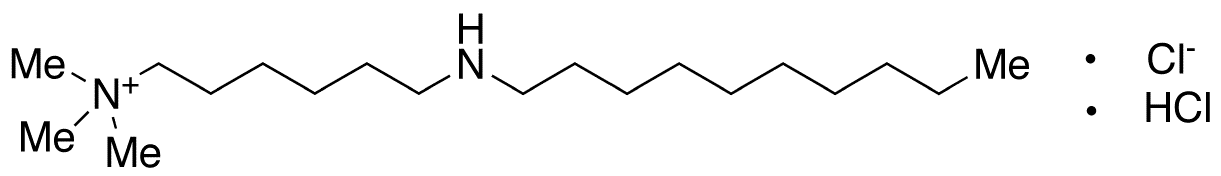 6-(Decylamino)-N,N,N-trimethyl-1-hexanaminium Chloride Hydrochloride - Chemical structure and product image