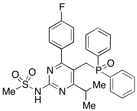 De((3,5-dihydroxyhept-6-enoic Acid)N-methyl) Diphenylphosphinyl Rosuvastatin - Chemical structure and product image