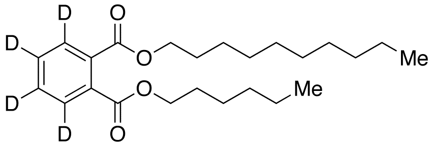 Decyl Hexyl Phthalate-d4 - Chemical structure and product image