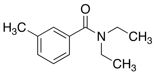 DEET - Chemical structure and product image