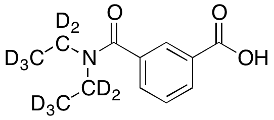 DEET-D10 omega-Carboxylic Acid - Chemical structure and product image
