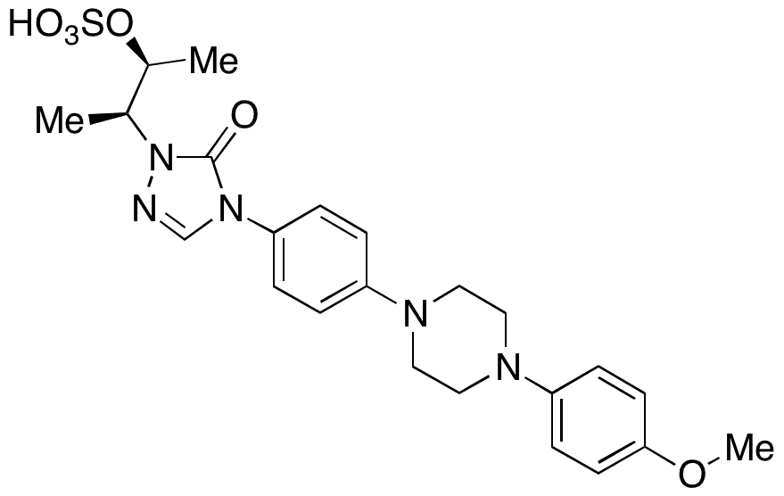 De-1-((2-(2,4-dichlorophenyl)-1,3-dioxolan-2-yl)methyl)-1H-1,2,4-triazole Itraconazole Sulfate - Chemical structure and product image