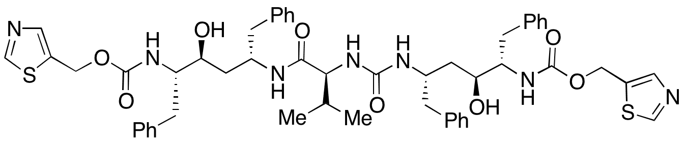N-De-4-ethyl-2-isopropylthiazole Ritonavir N-(Thiazol-5-ylmethyl ((2S,3S)-3-Hydroxy-1,6-diphenylhexan-2-yl)carbamate) - Chemical structure and product image