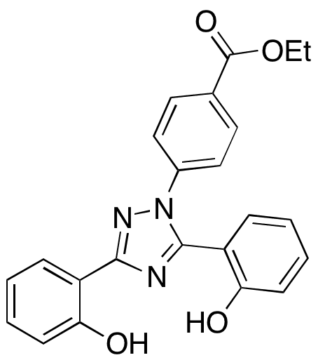 Deferasirox Ethyl Ester - Chemical structure and product image