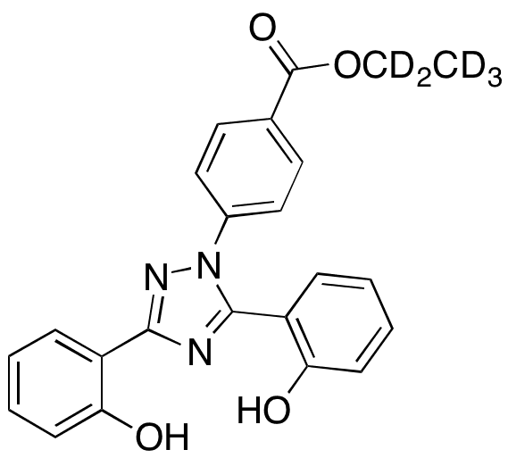 Deferasirox Ethyl Ester-d5 - Chemical structure and product image