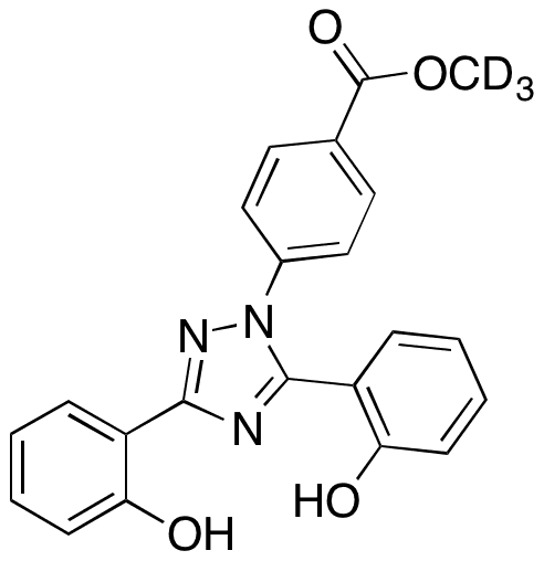 Deferasirox Methyl Ester-d3 - Chemical structure and product image