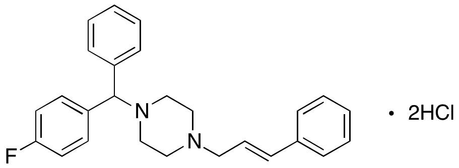 Defluoro Flunarizine Dihydrochloride - Chemical structure and product image
