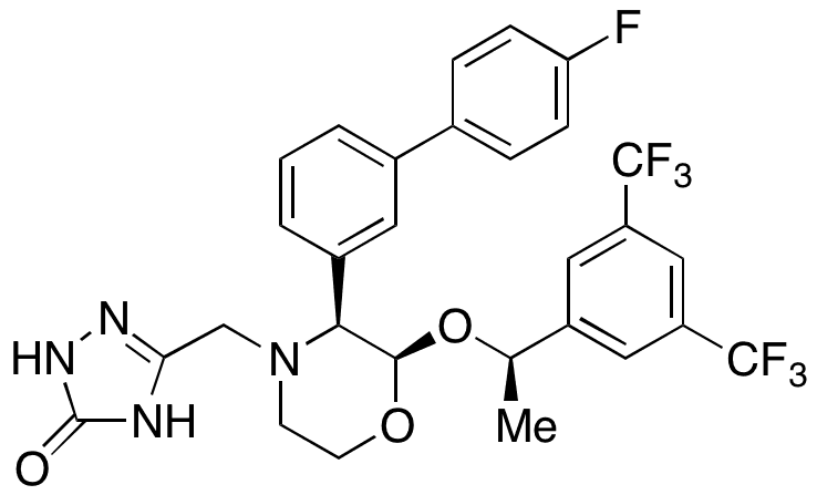 4-Defluoro-3-(p-fluorophenyl) Aprepitant - Chemical structure and product image