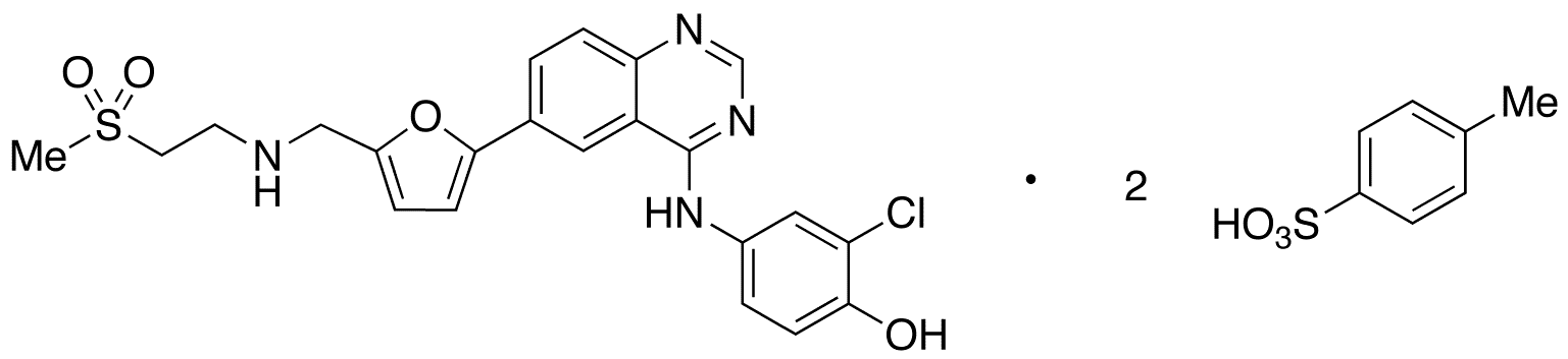 O-De(3-fluorobenzyl) Lapatinib Ditosylate Salt - Chemical structure and product image