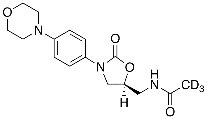 Defluoro Linezolid-d3 - Chemical structure and product image