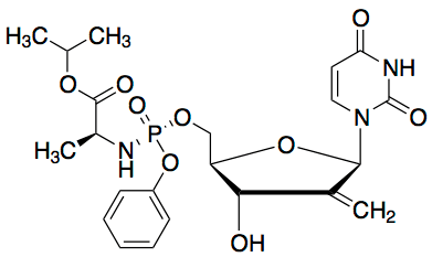 2-Defluro-2-methylene Sofosbuvir - Chemical structure and product image