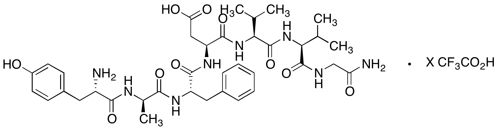Deltorphin I Trifluoroacetic Acid Salt - Chemical structure and product image