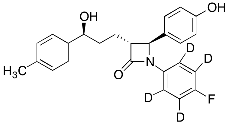 4 DeFluoro-4 methyl-ezetimibe-d4 - Chemical structure and product image