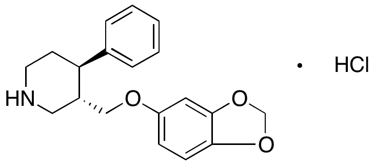 Defluoro Paroxetine Hydrochloride - Chemical structure and product image