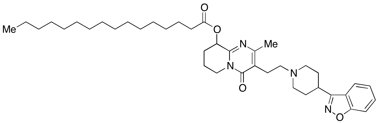 Defluoro Paliperidone Palmitate - Chemical structure and product image