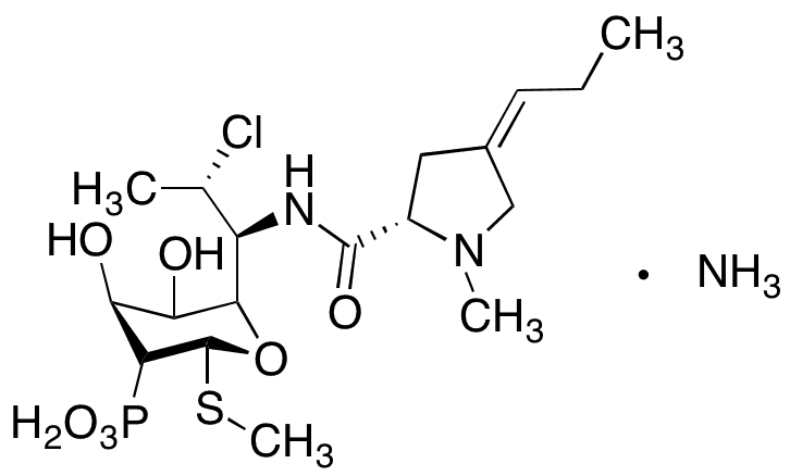 3â€™(6â€™)-Dehydroclindamycin Phosphate Ammonium Salt - Chemical structure and product image