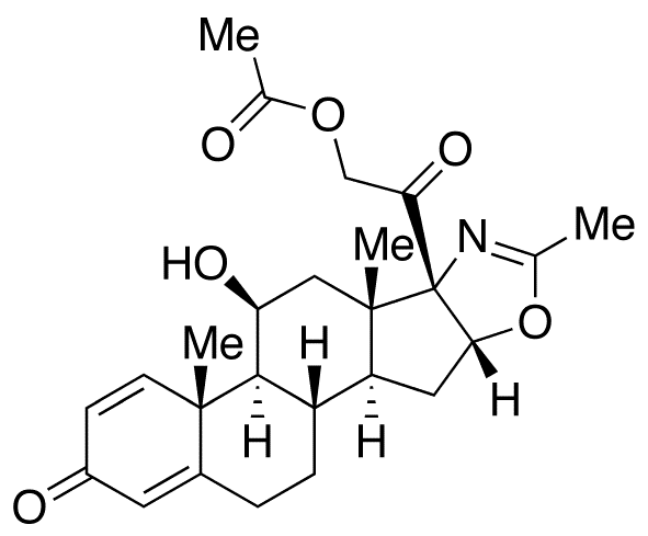 Deflazacort - Chemical structure and product image