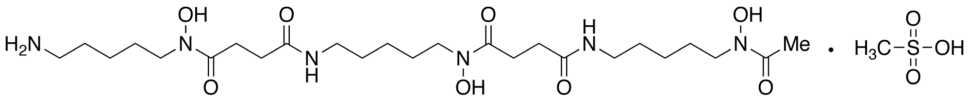 Deferoxamine Mesylate - Chemical structure and product image